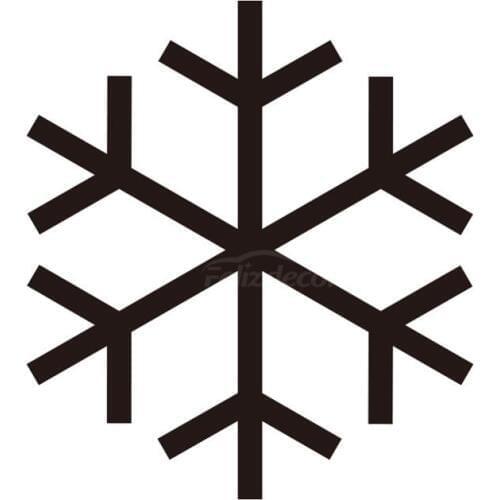 Simple Snowflake Christmas Car Sticker Fuel Reminder Decals Art Car Body Decor Stickers Waterproof Removable ZP0565