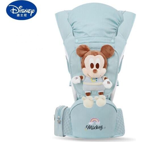 Disney Baby Carrier Newborn Mickey Minnie fashion multifunctional and practical baby waist stool breathable sling backpack
