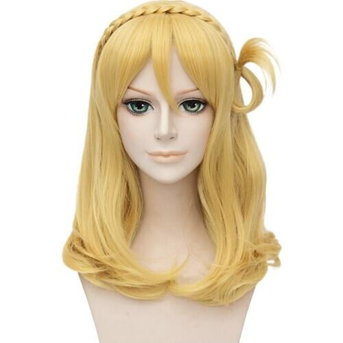 Sunshine Mari Ohara Wig Love Live Aqours Women Synthetic Hair Halloween Party Cosplay Costume Wigs Anime LoveLive + Wig Cap