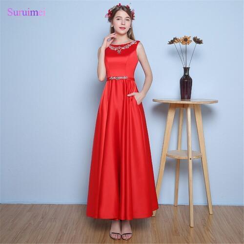 Suruimei Womens Satin Dresses