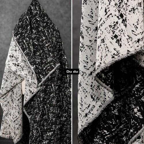 50*145cm Jacquard Clothing Fabric wool Random Spots Restoring ancient ways Fabric Coat Trousers Fabric DIY