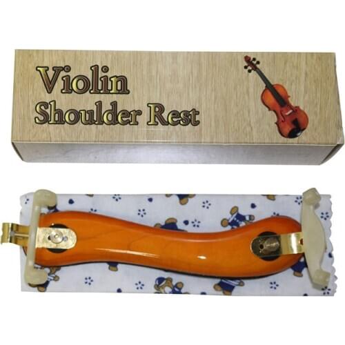 TONGLING Ruyi Shape High Quality Oil Varnish Maple Violin Shoulder Rest Adjustable Shoulder Pad for 3/4 4/4 Violin Fiddle w/ Box