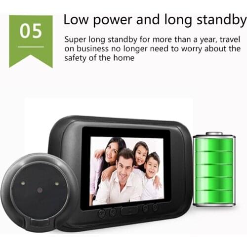 Smart Video Doorbell Camera 3.5'' TFT High Definition Screen 145 Wide View Angle 12 Month Long Standby Maximum 32G T84D