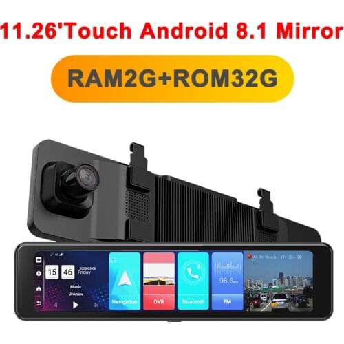 OLOPKY 12" Car DVR Rearview Mirror 4G Android 8.1 Dash Cam GPS WiFi Navigation ADAS Full HD 1080P Car Video Camera Recorder DVRS