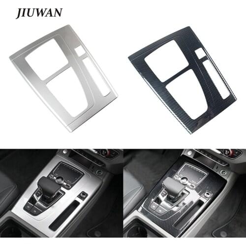 1 Pcs Car Gear Shift Panel Cover Trim ABS Material 2 Colors Interior Accessory Protection Strips For Audi Q5 2018 2019 2020