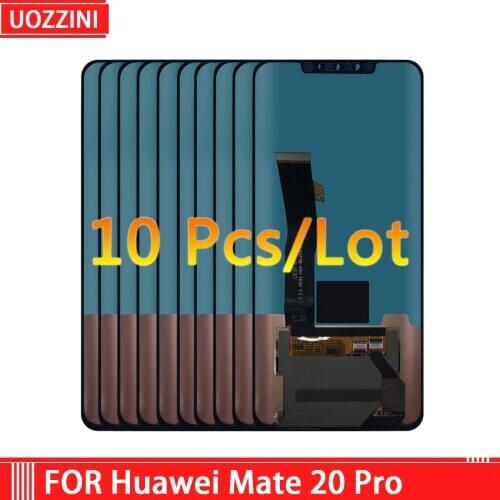 10Pcs Original 6.39'' Display Replacement For Huawei Mate 20 Pro LCD Touch Screen LYA-L29 Digitizer Assembly No fingerprint