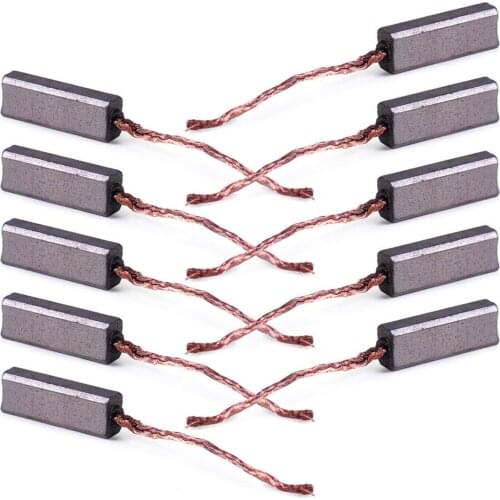 10pcs x 4.5*6.5*20mm Carbon Brushes Wire Generator Generic Electric Motor Brush