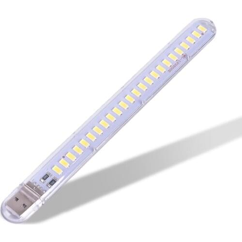 2 pieces Mini Portable USB LED Book Light DC5V Ultra Bright Reading Book Lamp 24leds Lights For Power Bank PC Laptop Notebook