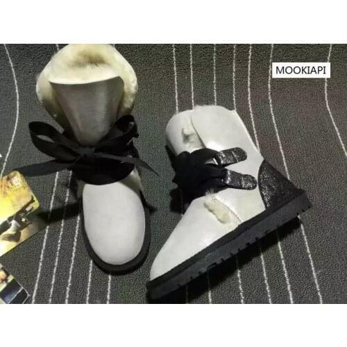 2019 Free shipping!Classic high snow boots Womens warm boots high quality Australia genuine sheepskin boots women shoes