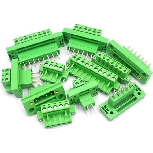 2EDGWB-5.08-2P3P4P5P6P7P8P10P, Through the wall terminal, pluggable terminal pluggable terminal block screw with fixed earplug