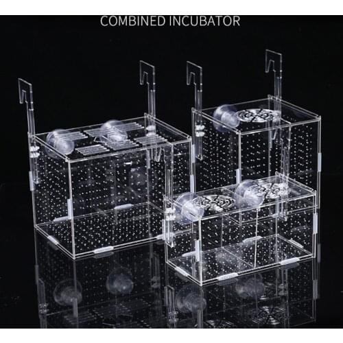 Acrylic Aquarium Box Small Fish Isolation Net Tropical Fish Breeding Box Production Box Fish Tank Aquarium Accessoories