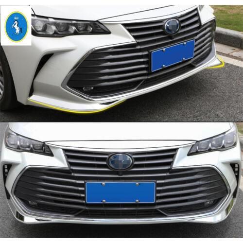 Yimaautotrims Auto Accessory Front Under Protector Corner / Fog Lights Lamp Eyebrow Cover Trim Fit For Toyota Avalon 2019 2020