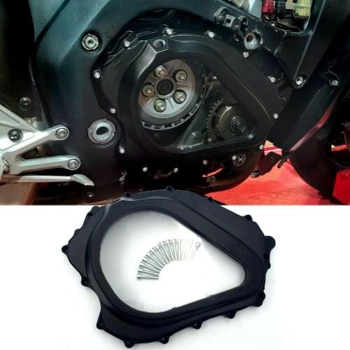 Free Shipping Custom Cluctch Engine Cover W/ Gasket For 2004-2007 Honda CBR 1000RR Aftermarket Motorcycle Parts Black
