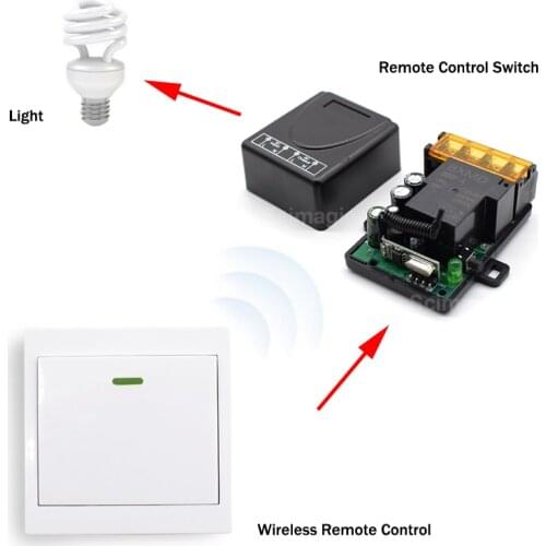 433Mhz Wireless RF Remote Control Switch AC 110V 220V Lamp Light LED Bulb Wireless Switches Corridor Room Home Wall Panel Switch