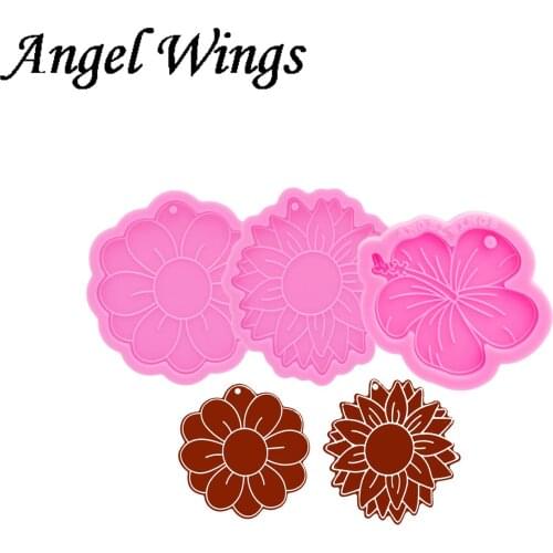 Shiny Resin Flower Silicone Molds , Clay Molds , DIY Resin Epoxy Mold , Not sticky DY0844
