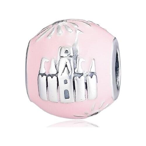 Fantasyland Castle 2019 Edition Charm Fits Charms Bracelets For Woman DIY Jewelry Making Sterling Silver Beads