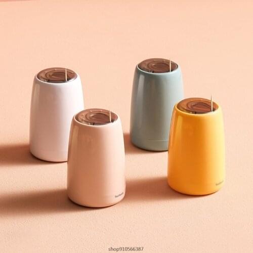 Nordic Style Plastic Toothpick Holder Dispenser Automatic Pressing Tooth Pick Container Storage Box Home Restaurant Wholesales