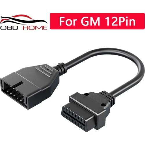 2021 Newest For GM 12 Pin Adapter to 16Pin OBD2 Connector Diagnostic Cable For GM 12Pin Vehicles Autoscanner Adapter
