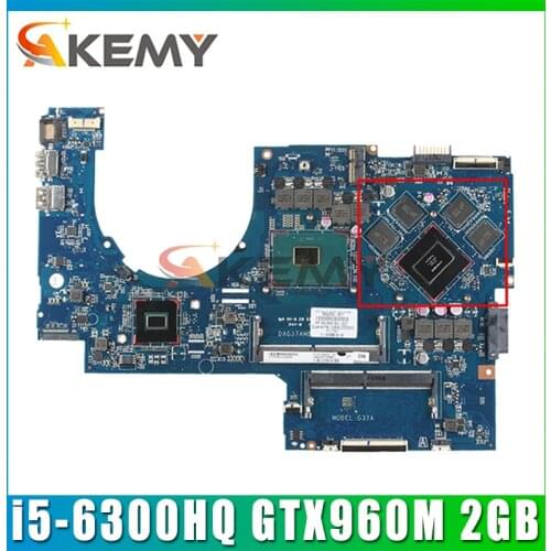 For HP 17-AB 17T-AB Laptop Motherboard 857390-601 857390- 501 With i5-6300HQ CPU GTX960M 2GB DAG37AMB8D0 100% Tested Fast Ship