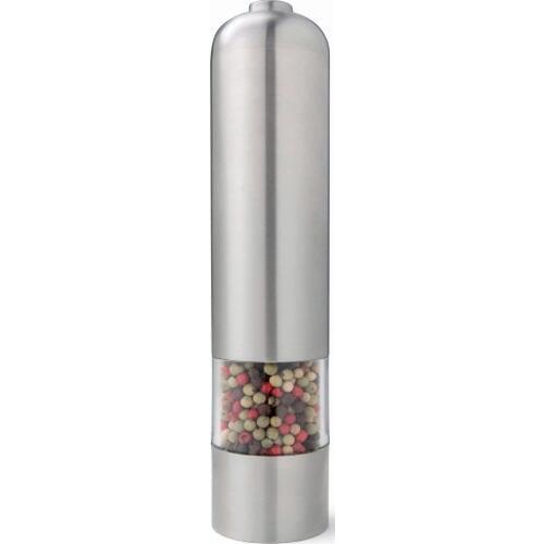 Stainless Steel Case Electric Pepper Mill,Ceramic Burr Salt Grinder,Battery Operated,Coarse Adjust,Portable and Fashion New