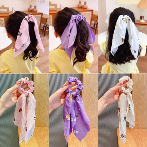 HigoodSouth Korean children e. hair bands girl ribbon rope tied tie hair band balls of the girls head hair female in summer