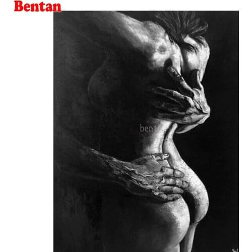 Full Square Drill 5D Diamond Painting Mosaic Sexy Lovers Kiss Hug DIY Diamond Embroidery Mosaic Kits Cross Stitch Home Decor New