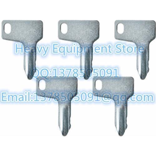5 PCS 301 key For Yanmar Takeuchi Heavy Equipment Ignition Starter Switch Grader Dozer Excavator