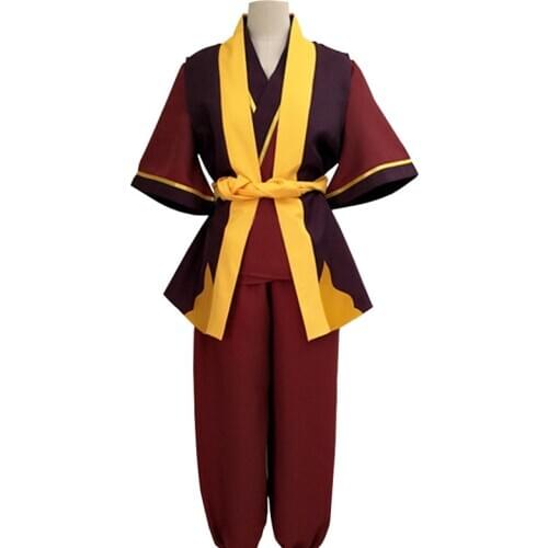 Custom Size Halloween Party Avatar The Last Airbender Zuko Cosplay Costume Kings Prince Uniform Anime Aang Zuko Cosplay