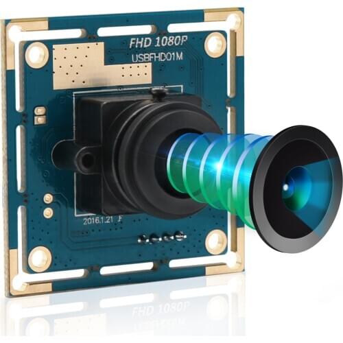 Webcam Module 2.0megapixel 1920X1080 Wide Angle 180 Degree Fisheye Lens CMOS OV2710 USB Camera Board for Computer PC Laptops