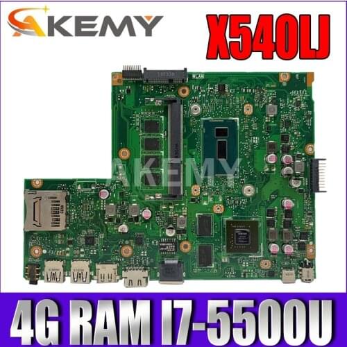 New!!! mainboard For Asus X540L F540L X540LJ Laptop motherboard REV2.1 Test work 100% 4G-RAM I7-5500U GT920M