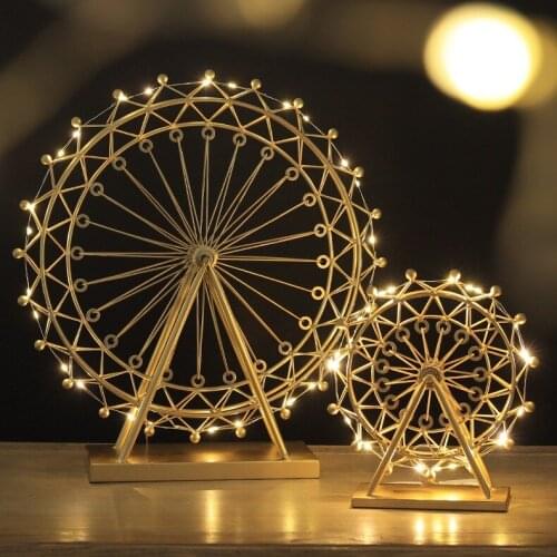 Ferris wheel ornaments home accessories rotating luminous model Nordic creative living room room decorations