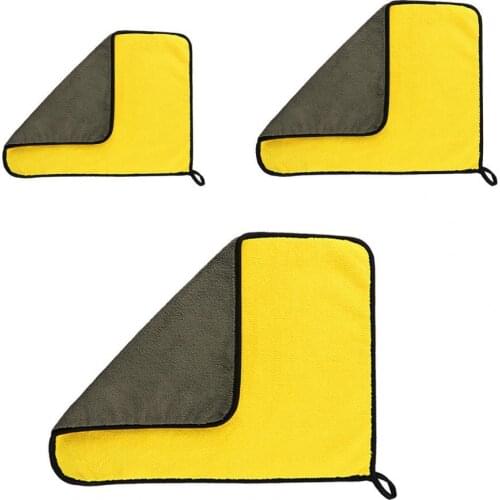 Durable Wash Towel Good Durability Strong Water Adsorption Microfiber Double Side Cleaning Detailing Cloth Easy to Clean for Car