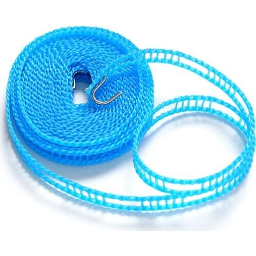 Clothesline Rope Drying Rope Balcony Non-slip Clothesline Random Color Clothes Dryer Windproof Non-slip Outdoor Clothesline