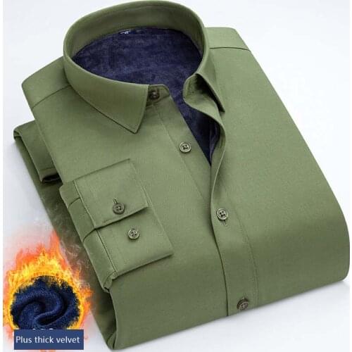 VROKINO Mens Fleece Shirts