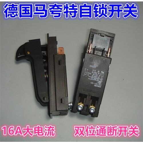 MARQUARDT high current self-locking switch 16A lawn mower garden machinery push switch