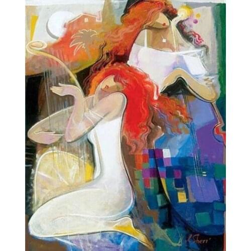 Female Abstract Oil Painting On Canvas Modern Art for Home Decor Hand Made High Quality No Framed
