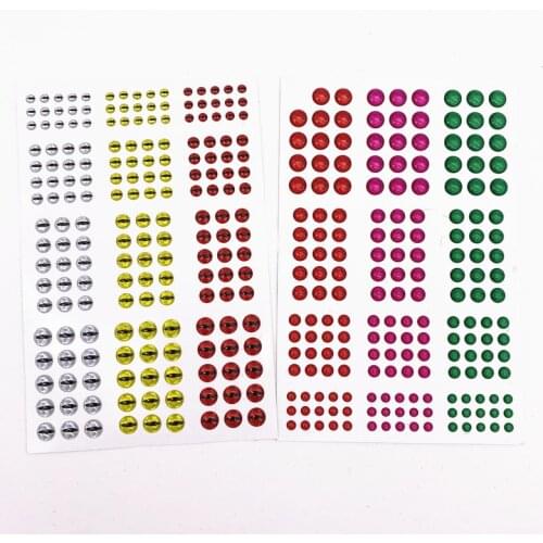 183pcs Fly Tying Jigs Crafts Lure Baits Making 3mm/4mm/5mm/6mm Artificial Fish Eyes Bionic 3D Holographic Lure Fish Eyes