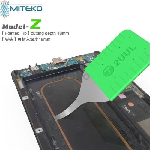 2UUL Screen Opener Tool DA91 XYZ Curved For Mobile Phone Screen Disassembler 0.1mm Stainless Steel Card Phone Repair Tools