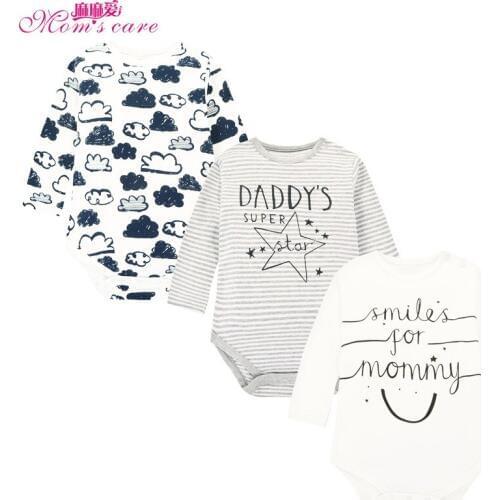 3 pieces / lot New Baby beautiful print Sports suit for kids natural cotton clothing with Long sleeves for boys