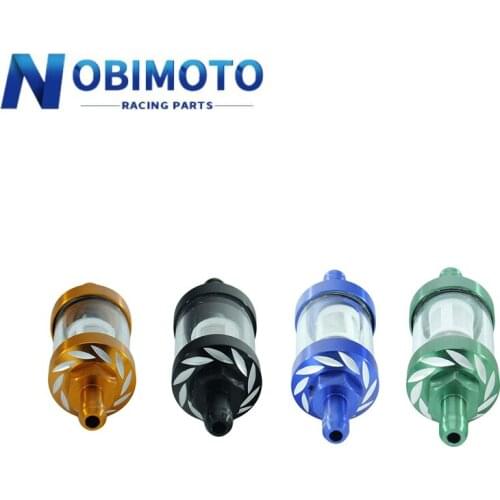 4 Color CNC Alloy Universal Gas Fuel Filters Scooter Go Kart 92mm X 8mm Oil Filter For Pit Dirt Bike Motorcycle ATV Quad2CNC-182