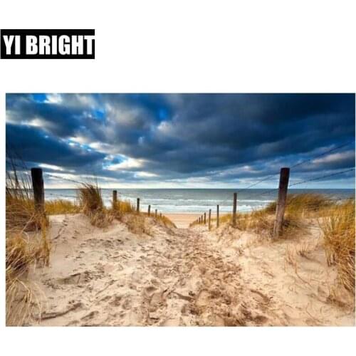 5D DIY handmade Full Square/Round diamond painting"Beach"diamond embroidery Cross Stitch Kit Diamond Mosaic home living XPZ