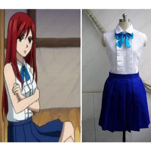 Fairy Tail Erza Scarlet Clothing Anime Cosplay Costume