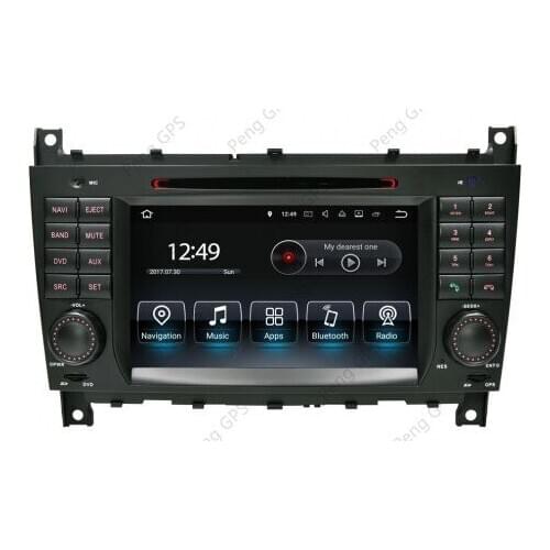 2din Android9 Car no DVD Player GPS Radio for Benz C- W203 2004-2007 CLK W209 2004 5 navigation multimedia stereo auto Headunit