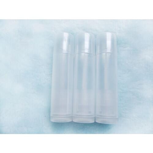 100pcs 5ml many colors lipstick tubes / cylindrical PP plastic lipstick tube packaging materials / DIY lip balm tube