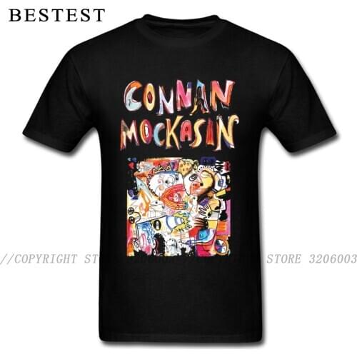 Graffiti Art T-shirt Men 2019 New Tshirt Connan Mockasin Letter T Shirt New Zealand Musician Hip Hop Tops Tees Cotton Streetwear