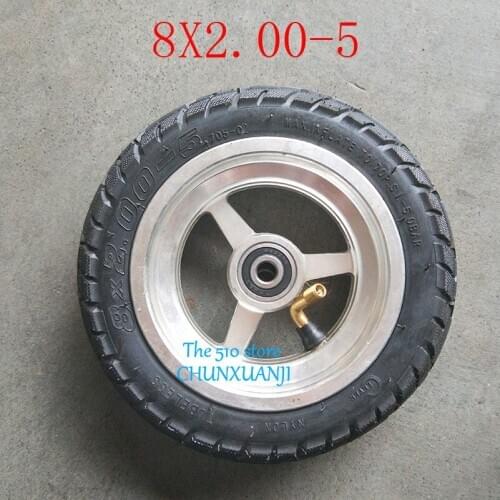 Good quality 8x2.00-5 Tubeless Tire Wheel Tyre 8*2.00-5 wheel hub Pocket Bike MINI Bike Electric Wheelchair Wheel Motor
