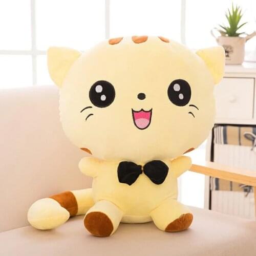 20CM Cute Kawaii Bow Flower Cat Doll Plush Toy Lazy Cushion Pillow Plush Cartoon Cat Doll Birthday Party Christmas Gift
