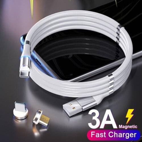 Micro USB Type C Cable 3A Quick Charge Type C Wire Universal Phone Charging Magnetic Cord For iPhone Xiaomi Huawei Redmi Samsung
