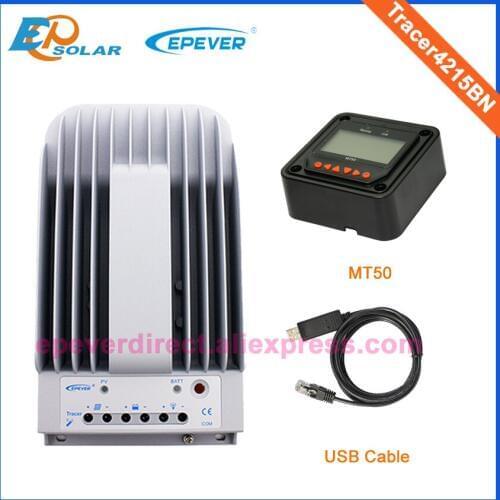 12V controller charging battery work 40A Tracer4215BN+USB cable MPPT EPsolar Original product EPEVER Solar controller MT50