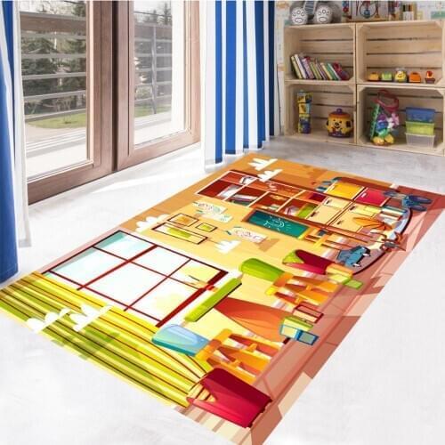 Game Room Patterned Carpet ,Non Slip Floor Carpet,Teens Carpet,Turkish Rug